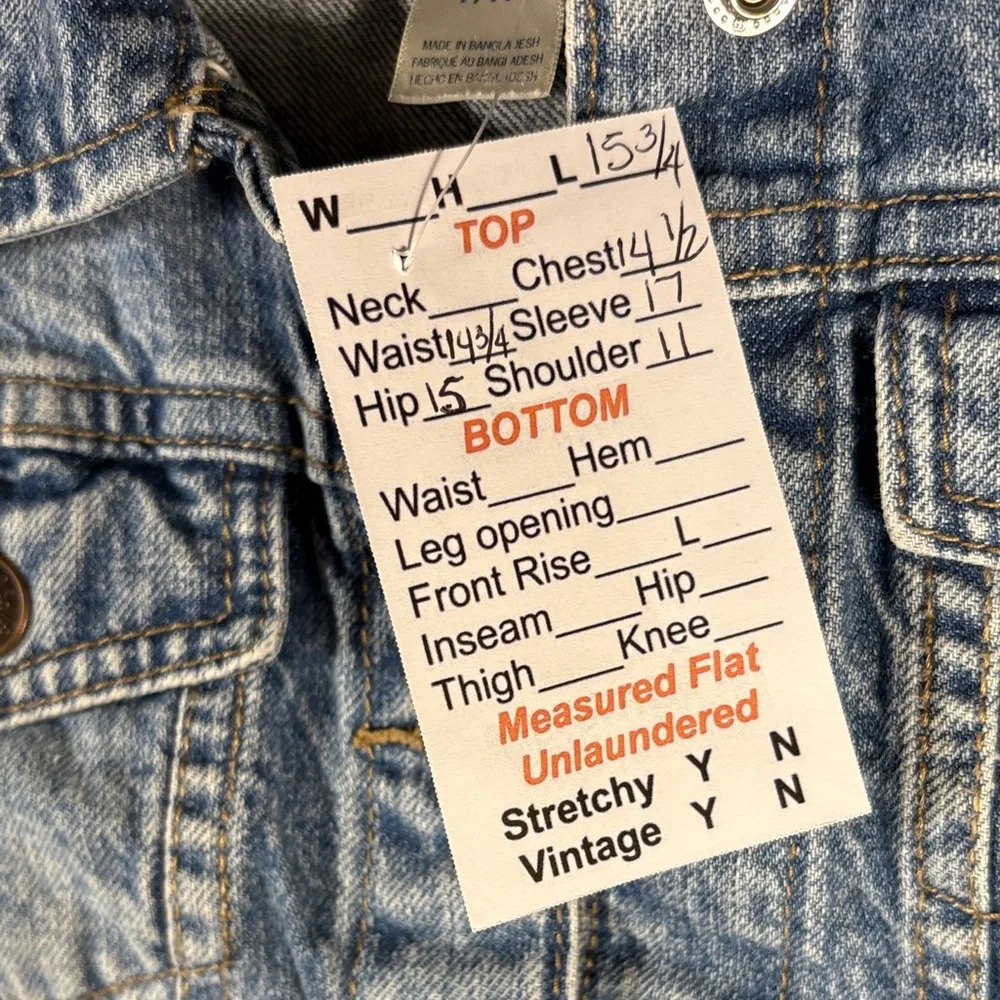 OshKosh B'gosh Light Blue Denim‎ 7/7a kids Jacket. Box S